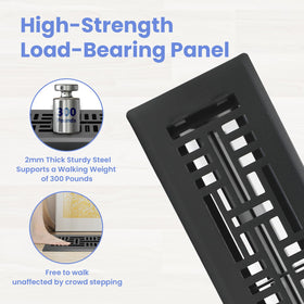 Howeall dampers close-up showing adjustable airflow control.