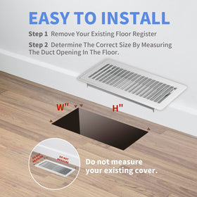 Walkable floor register by Howeall supporting traffic above the floor