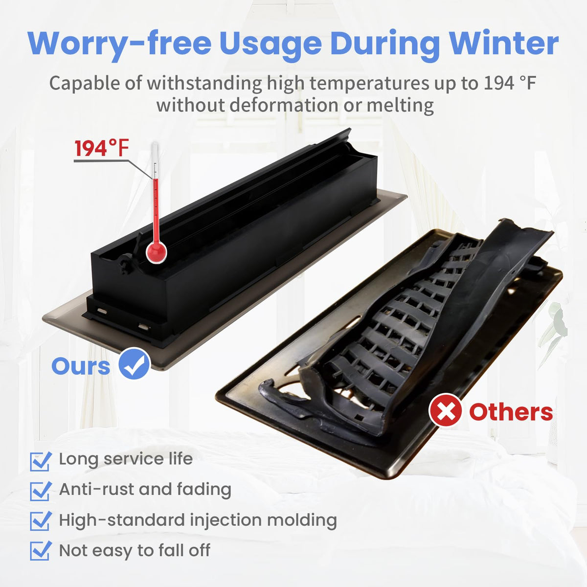 Howeall heavy-duty steel construction withstands foot traffic.