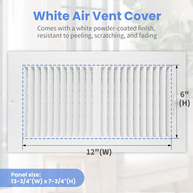 Howeall vent cover with a multi-shutter damper for adjustable airflow.