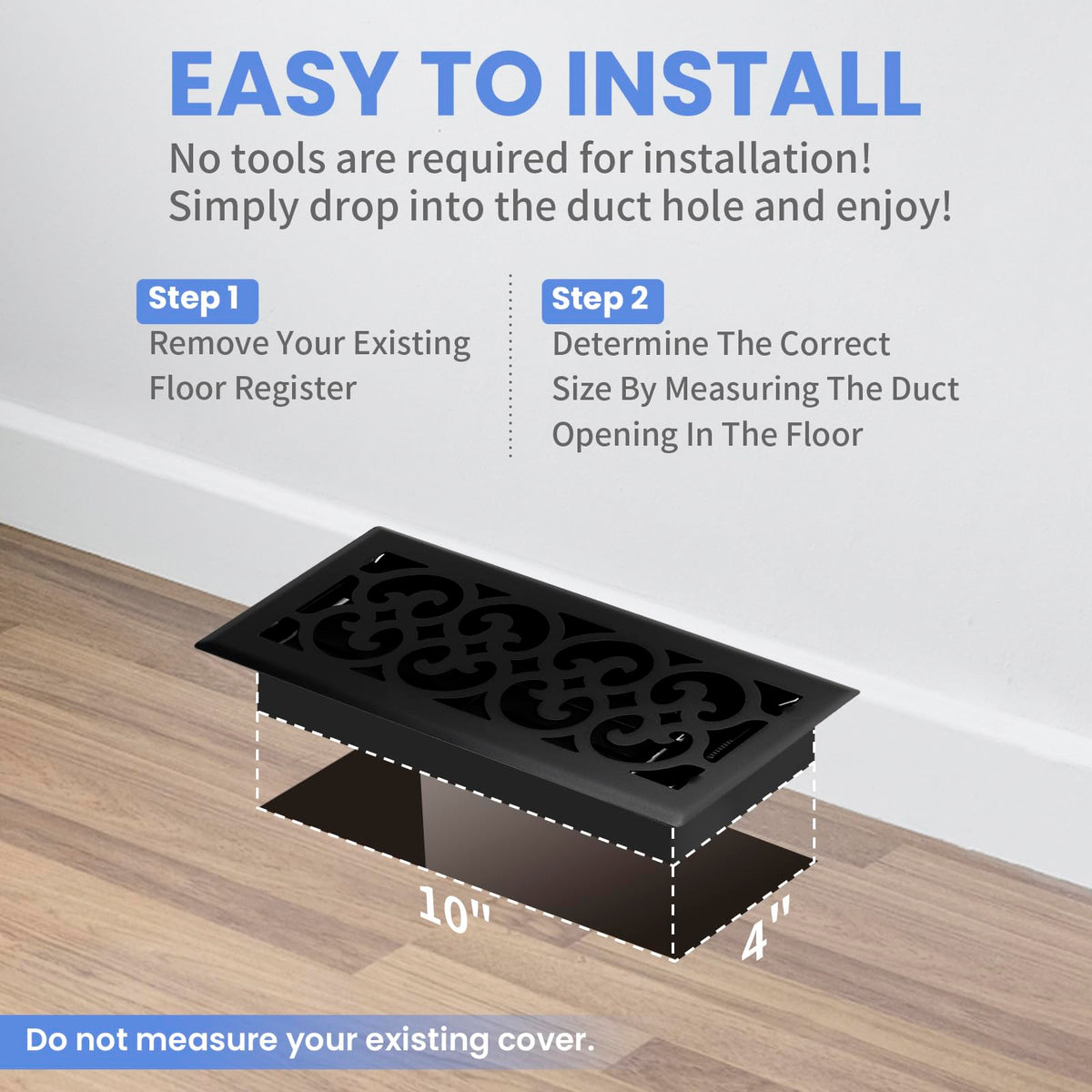 Howeall rust-resistant finish guards against corrosion in busy homes.
