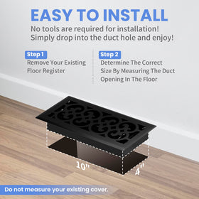 Howeall rust-resistant finish guards against corrosion in busy homes.