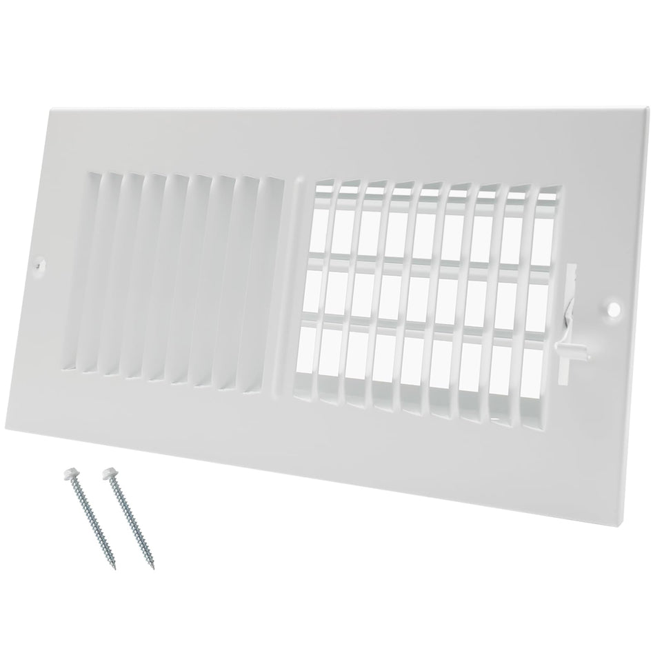 Howeall vent cover front view showing 10x4 duct opening for seamless HVAC fit