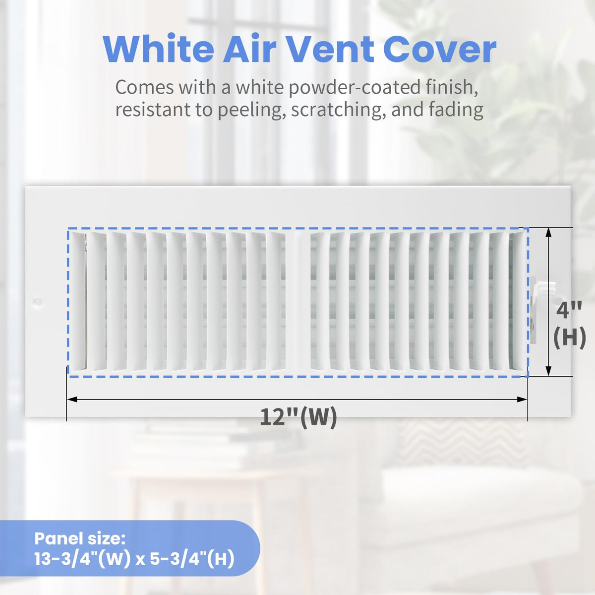 Howeall vent cover damper technology demonstrates adjustable blades for precise airflow