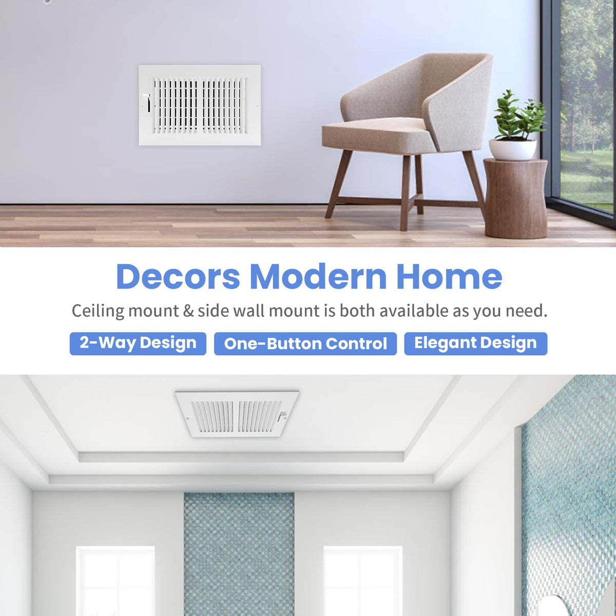 Howeall overall dimensions ensure a seamless look in rooms