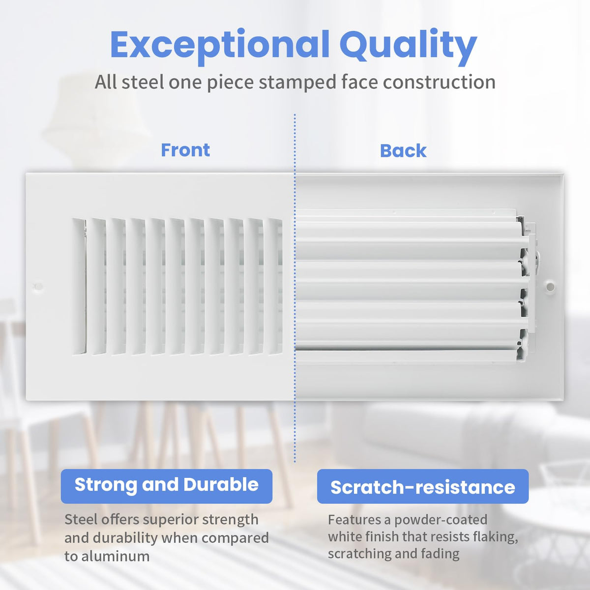 Howeall vent cover steel construction highlights durability and long lasting performance