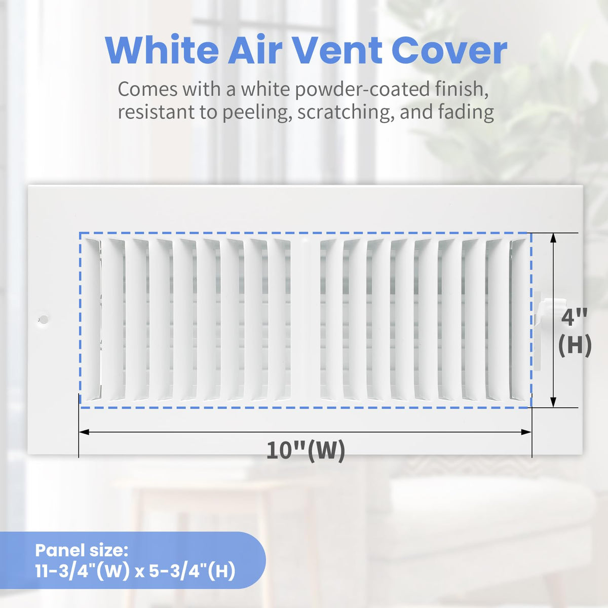 Howeall vent cover mounted on wall or ceiling demonstrating versatile installation
