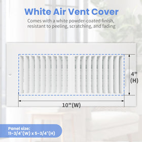 Howeall vent cover mounted on wall or ceiling demonstrating versatile installation