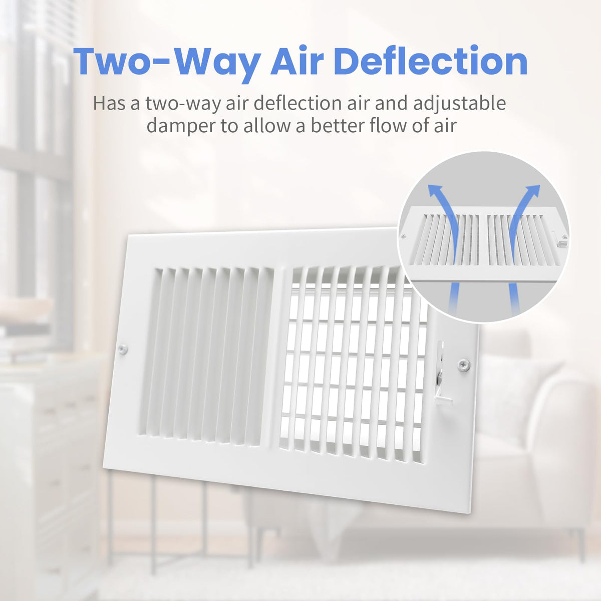 Howeall vent cover mounts on wall or ceiling for versatile use