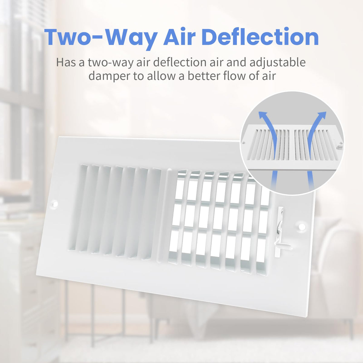 Howeall white powder-coated finish resists rust and weathering.