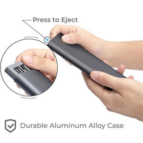 HowFixit PRO slim aluminum case opened to reveal organized bit storage.