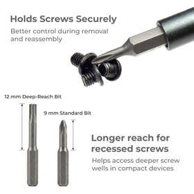 HowFixit PRO durable steel bits with a lightweight portable case for on-the-go fixes.