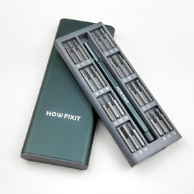 HowFixit PRO tool being used on a smartphone teardown highlighting device-specific repair coverage.