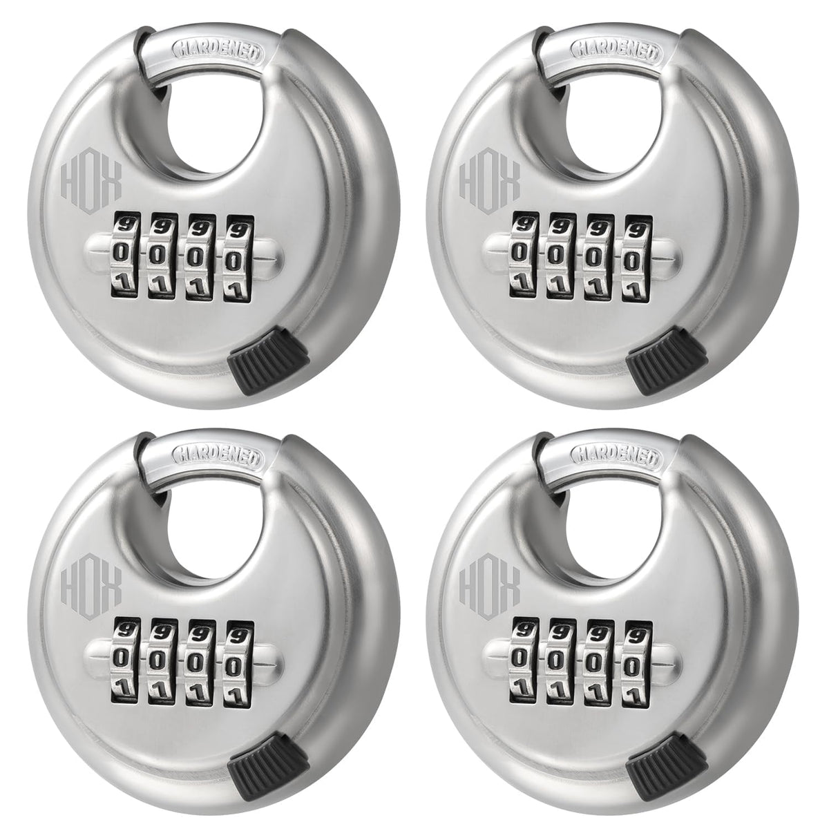 HOX combination lock 4-digit dial: keyless security for gates and lockers