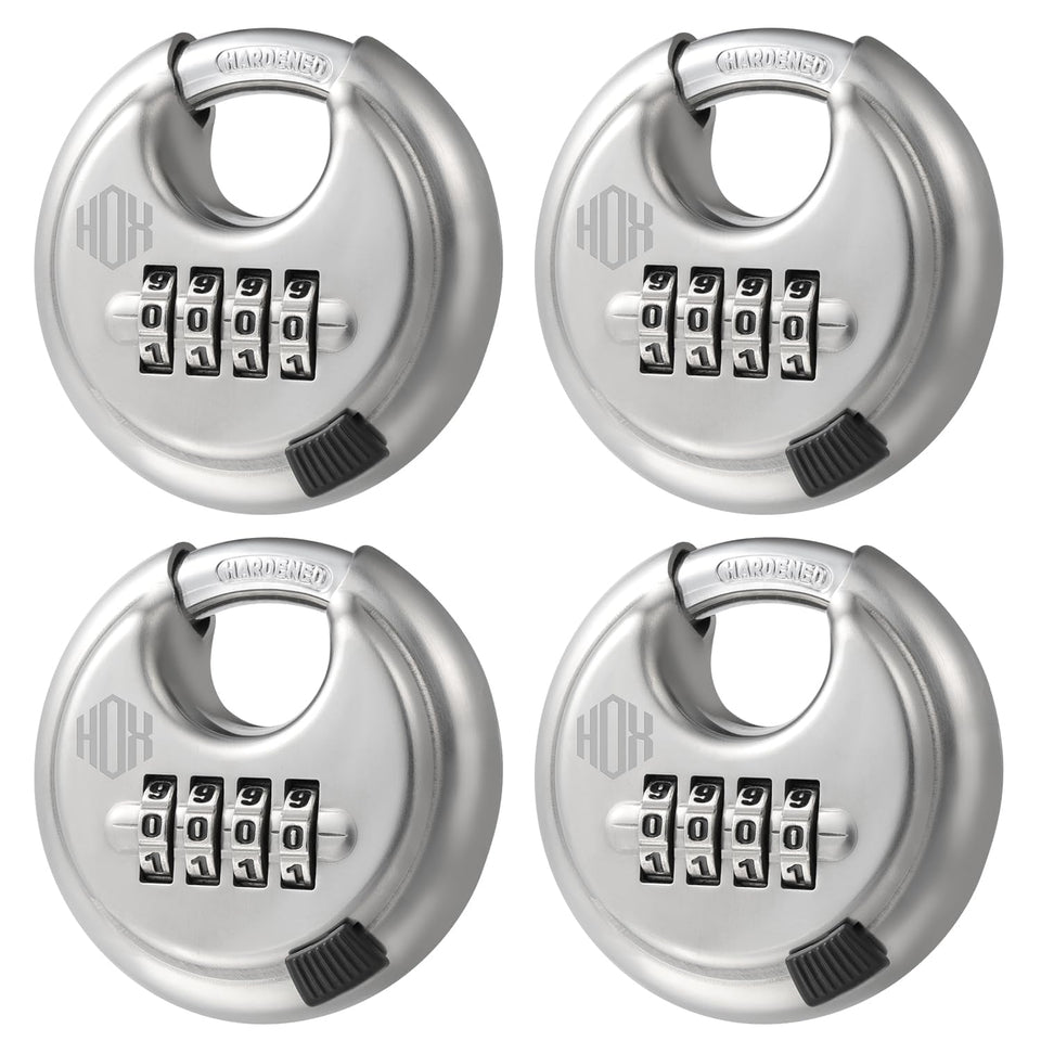 HOX combination lock 4-digit dial: keyless security for gates and lockers