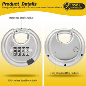 HOX hardened steel shackle 3/8 inch for strong bolt resistance