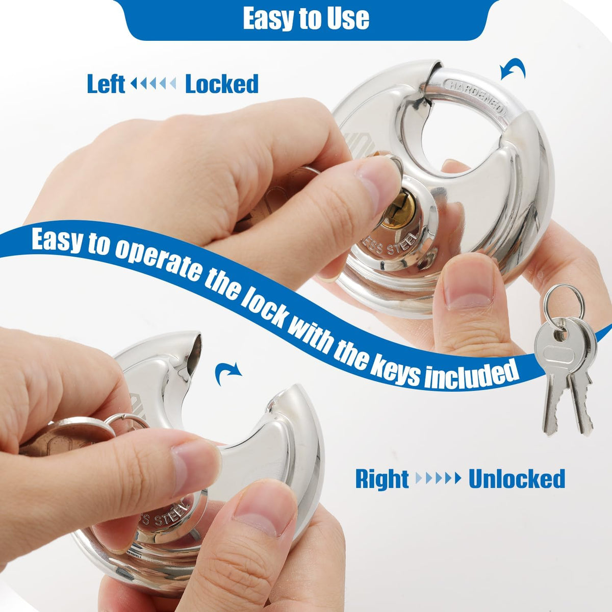 HOX keyed-alike padlocks set simplifies key management across locks