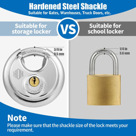 HOX padlock with 2-3/4-inch wide body supports various applications