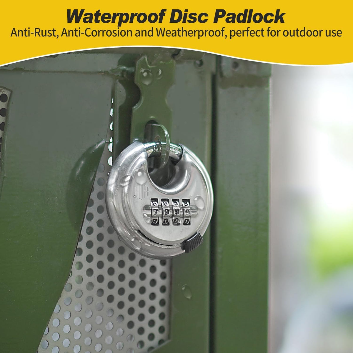 HOX padlock ideal for sheds, fences, and outdoor gates