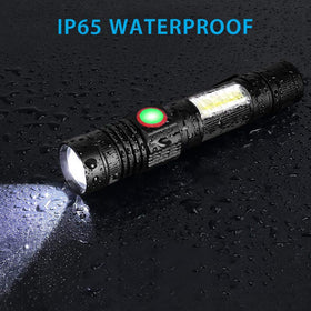 Hoxida package includes two flashlights and USB cables for ready use.