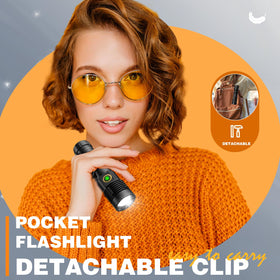 Hoxida IPX6 waterproof compact flashlight ready for all-weather adventures.