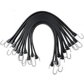 HOXWELL 15 inch bungee cord with hooks for secure hauling and tarps