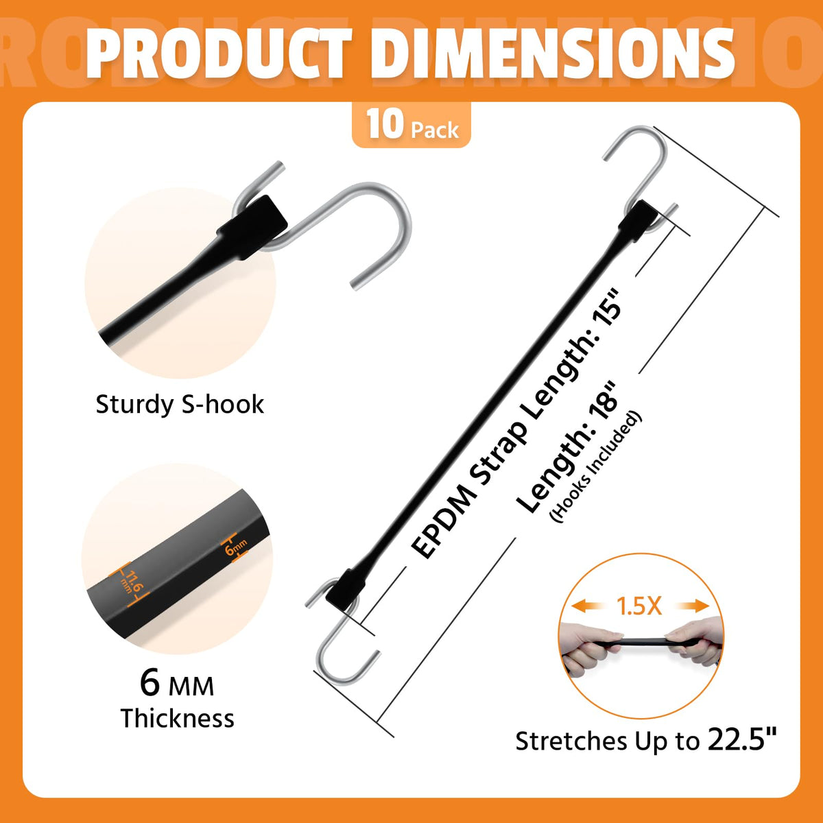 HOXWELL EPDM material provides sun resistance and long lasting performance