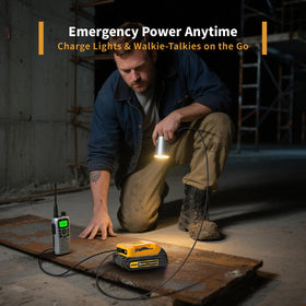 HOYOA Portable power on the go for camping and sites.