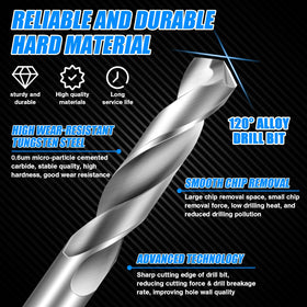 HOYUSK tungsten carbide drill bit for metal delivers wear resistance on hard materials