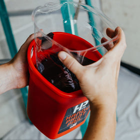 HP CO Handy Paint Pail Kit includes six liners for fast cleanup