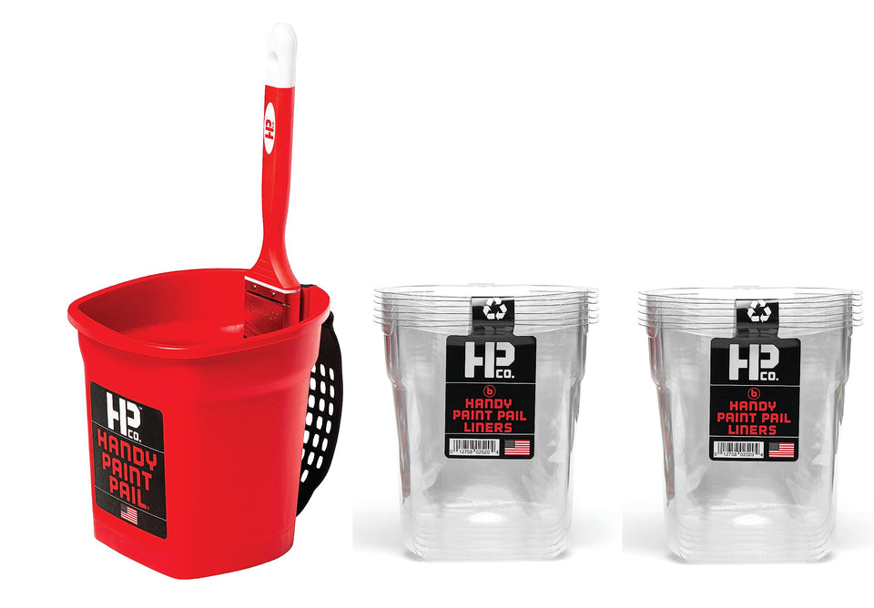 HP CO Handy Paint Pail Kit with complete setup for fast, clean trim lines.