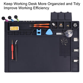 HPFIX Magnetic notch organization keeps screws and ICs tidy during repairs.
