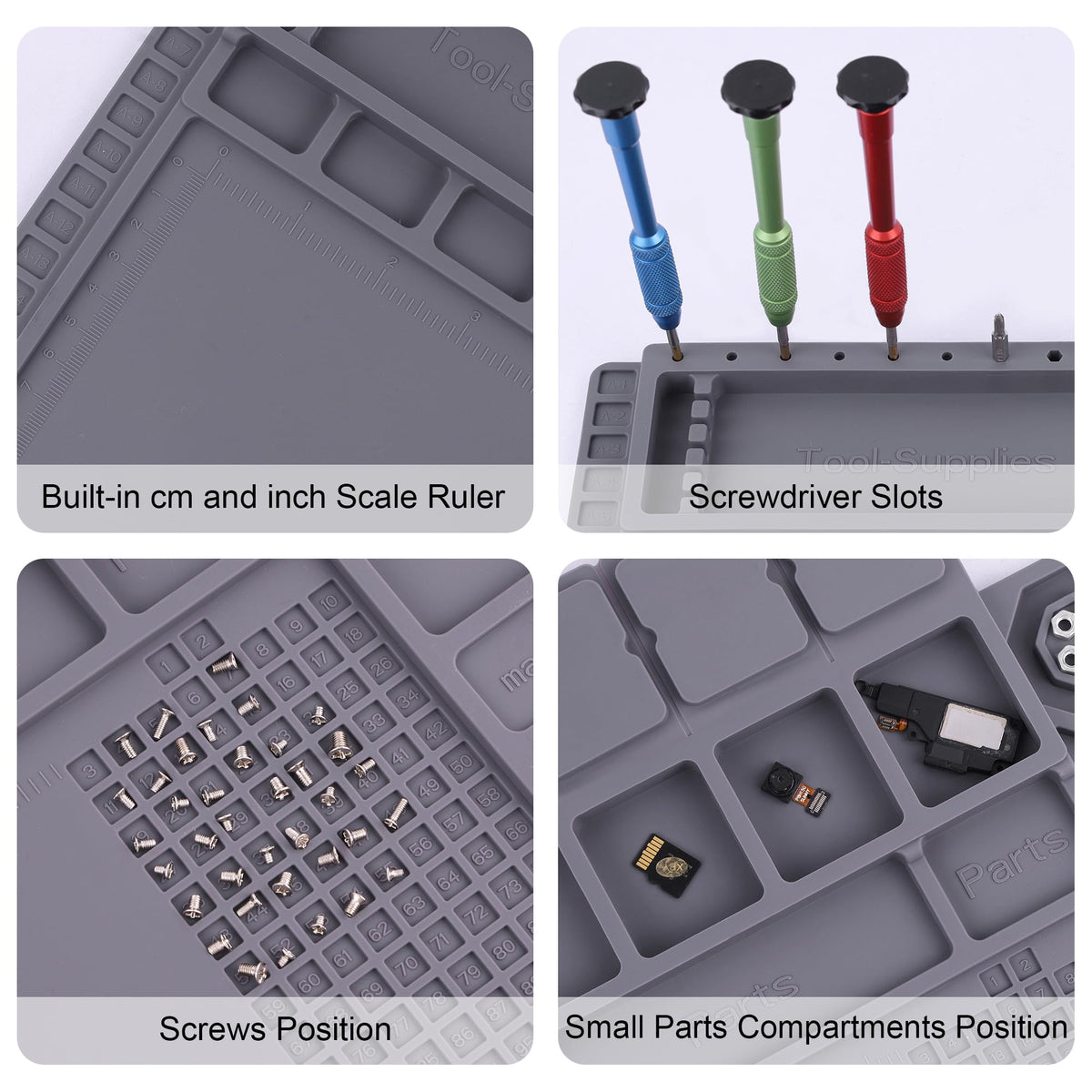 HPFIX non-slip surface keeps the work in place for precise soldering.