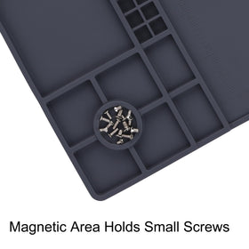 Non-slip silicone surface of HPFIX soldering mat prevents sliding during work