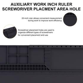 HPFIX mat featuring magnetic zones for tools and screws