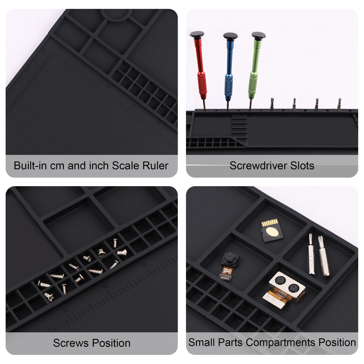 HPFIX silicone mat with non-slip surface for stable soldering