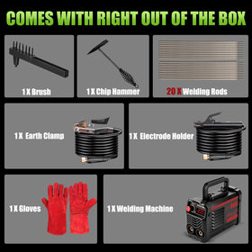 Hpoouo compact portable welder in a case ready for transport.