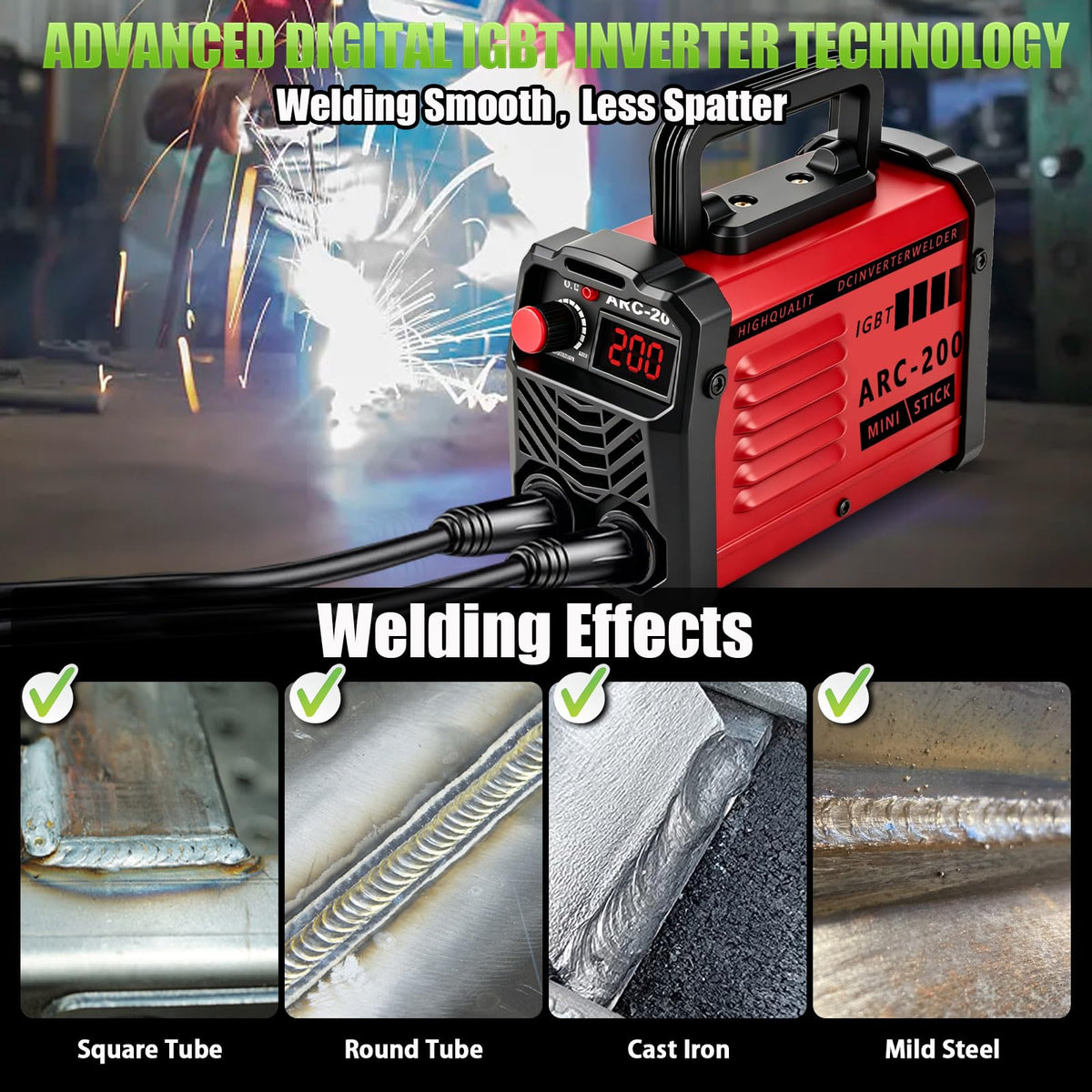 Hpoouo welder kit with 20 rods included for versatile metal work