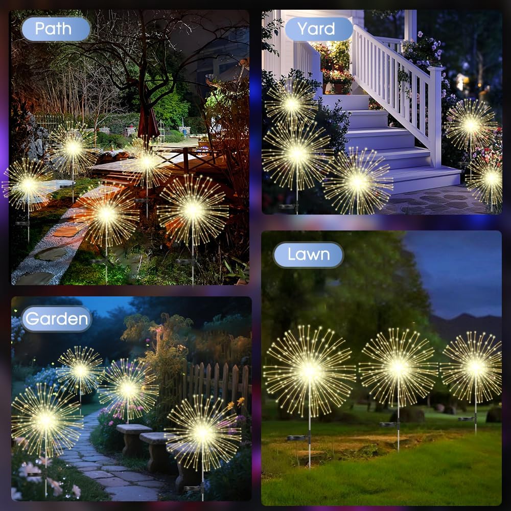 HPUFKOT 8-mode solar decor lights offer flexible mood settings for events