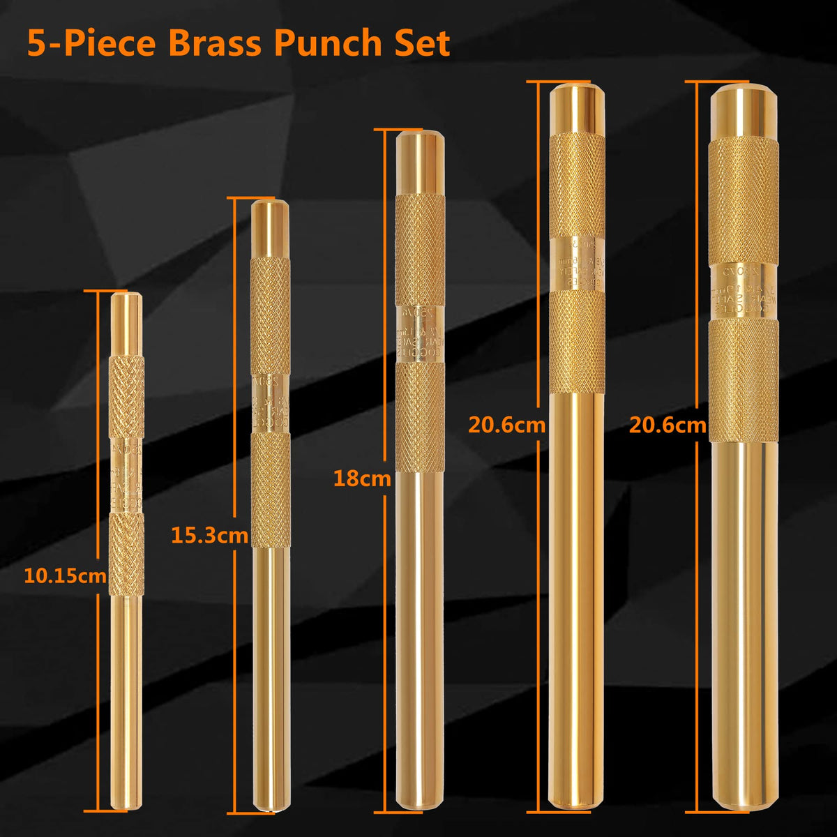 HQPASFY brass drift punch 1/2-inch protects surrounding metal during pins removal