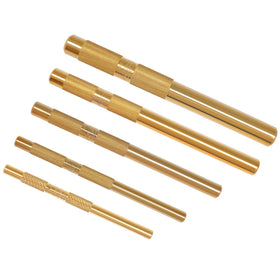 HQPASFY brass drift punch 1/4-inch in polished finish for precise alignment without marring