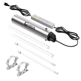 HQUA-TWS-12 front view shows compact whole-house UV purification.