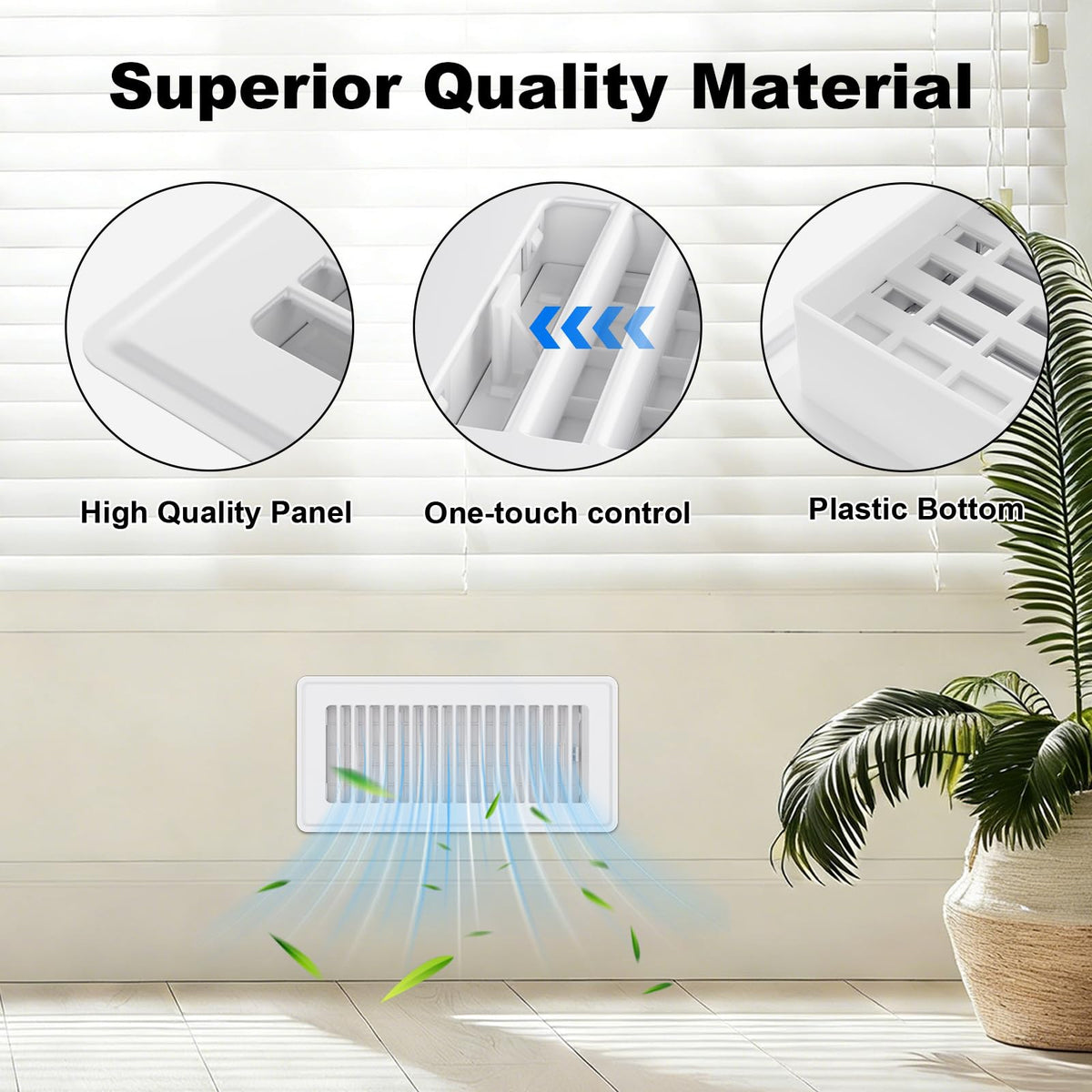 HQZHQZ rust-resistant steel vent cover keeps finish pristine in active areas.