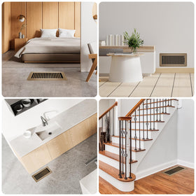 HQZHQZ floor register 4x10 versatile vent cover for floor and sidewall vents.