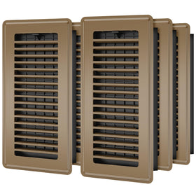 HQZHQZ floor register 4x10 front view showing steel lattice design for floor vents