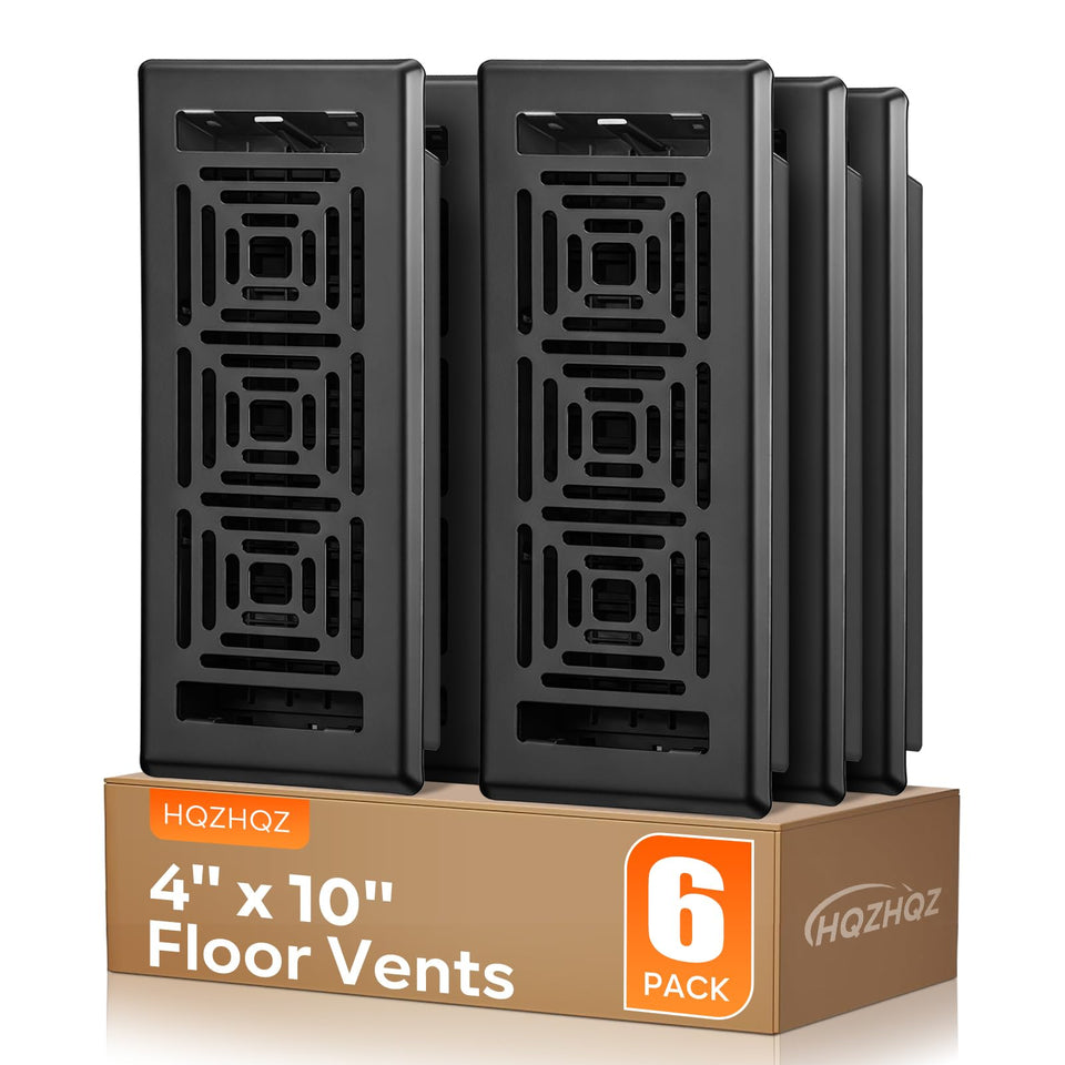 HQZHQZ floor register 4x10 in rugged steel with walkable surface for high-traffic areas.