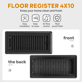 HQZHQZ floor register walkable design demonstrates sturdy frame for foot traffic.