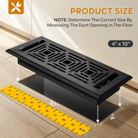 HQZHQZ vent cover edge folding creates a seamless floor fit and reduces trip hazards.