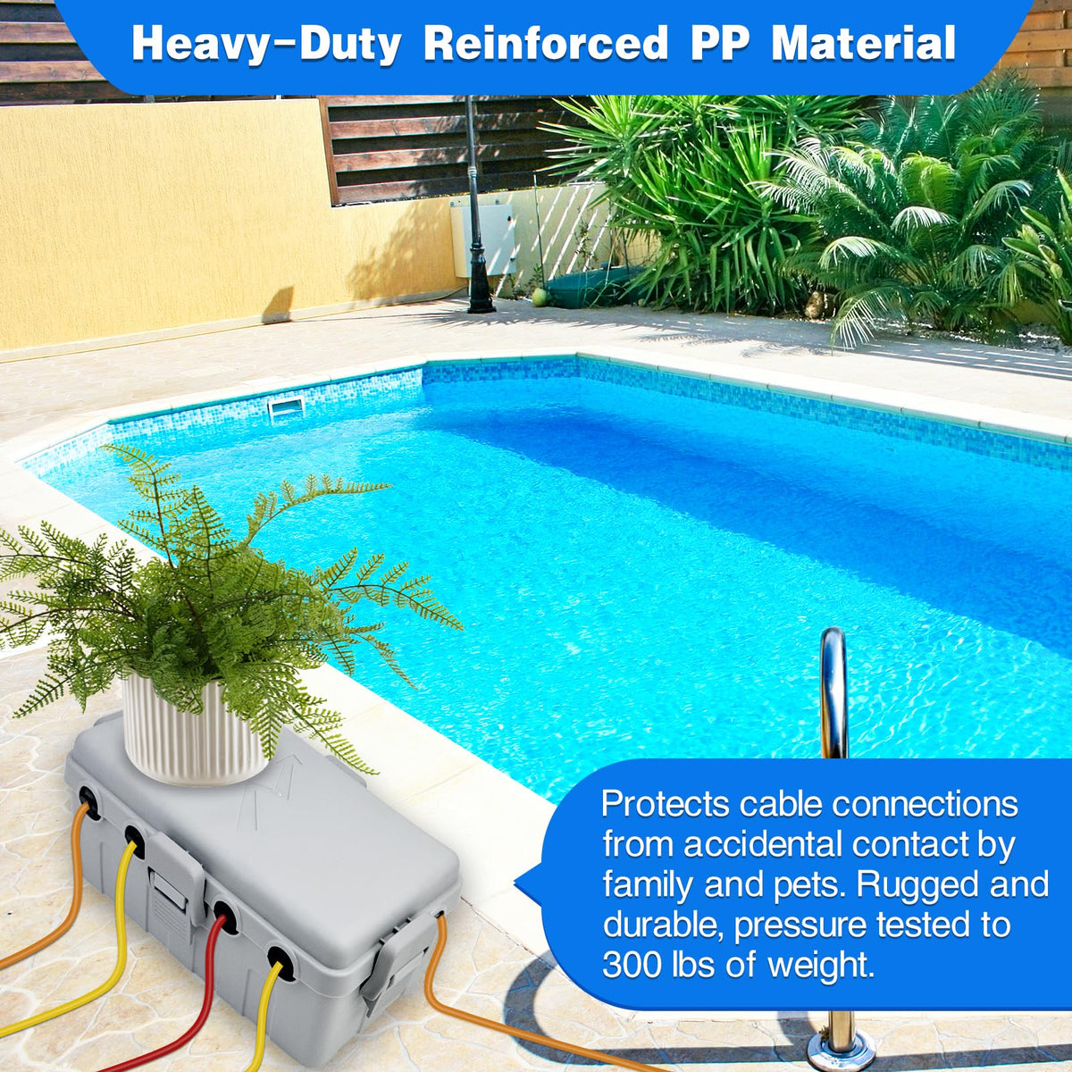 Hrensaw durable PP material resists weather and wear.