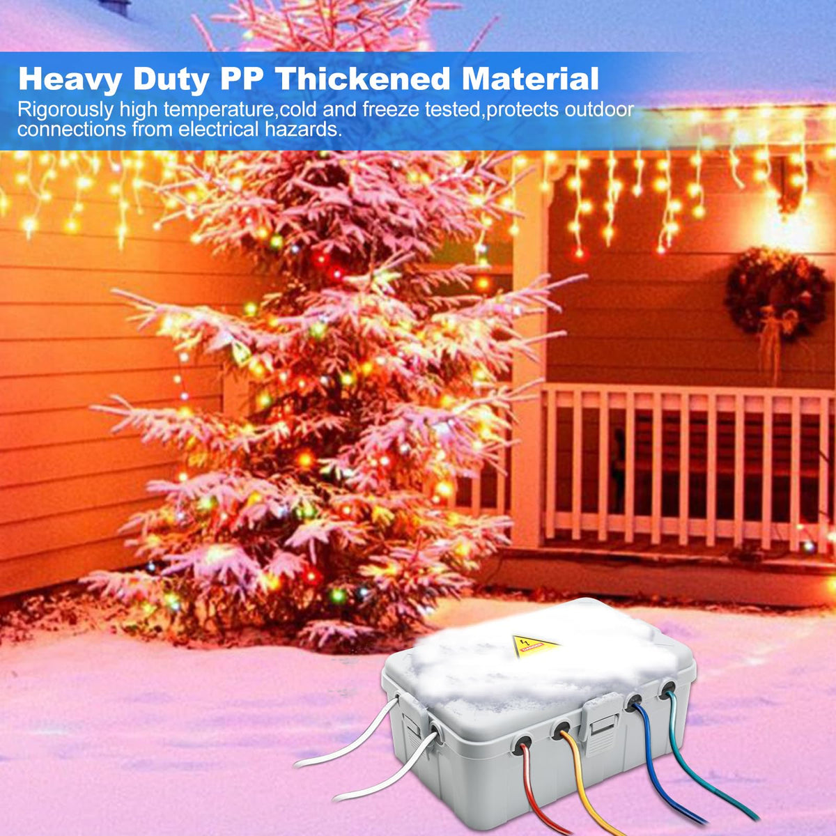 Heavy-duty reinforced PP material ensures rugged outdoor performance.